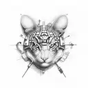 accepting pain and solving problems through pain tattoo design idea