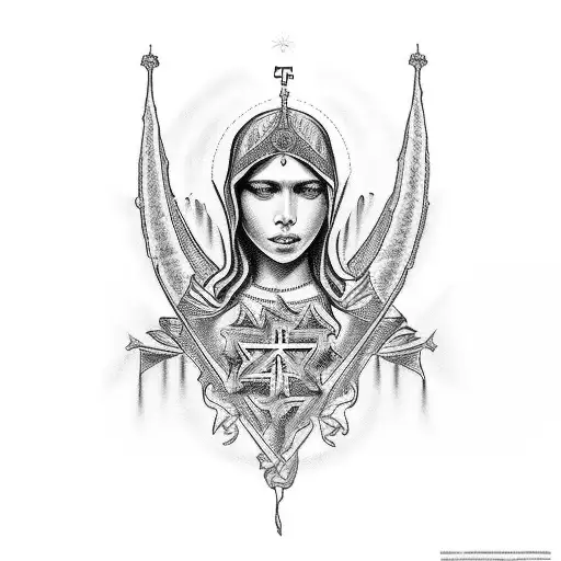 Brandon Maldonado's 2009 Our Lady of Merciful Fate tattoo design idea