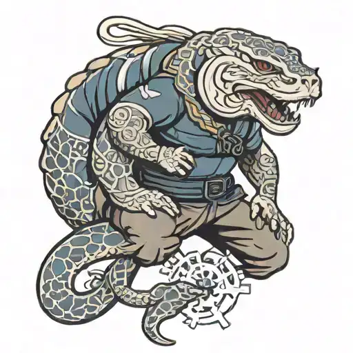 Navy SEAL anme waifu tattoo design idea