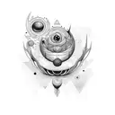 Sol, Letra M tattoo design idea