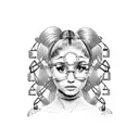 Ariana grande 7 rings lyrics, money  tattoo design idea