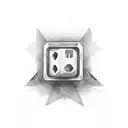 Dice tattoo design idea