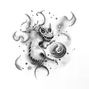 Even if you are not ready for the day, it cannot always be night" tattoo design idea