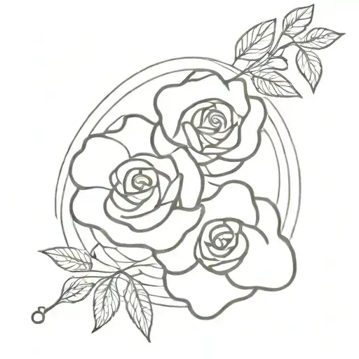 La vie en rose tattoo design idea