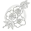 La vie en rose tattoo design idea