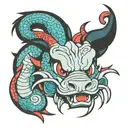 mushu mulan tattoo design idea