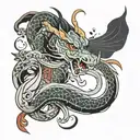 mushu mulan tattoo design idea