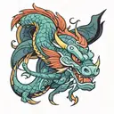 mushu mulan tattoo design idea