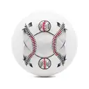 A realistic tattoo of a Subaru car with a baseball theme, featuring a baseball diamond in the background and the Subaru logo on the car. tattoo design idea