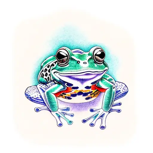 frog tattoo design idea