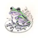 frog tattoo design idea