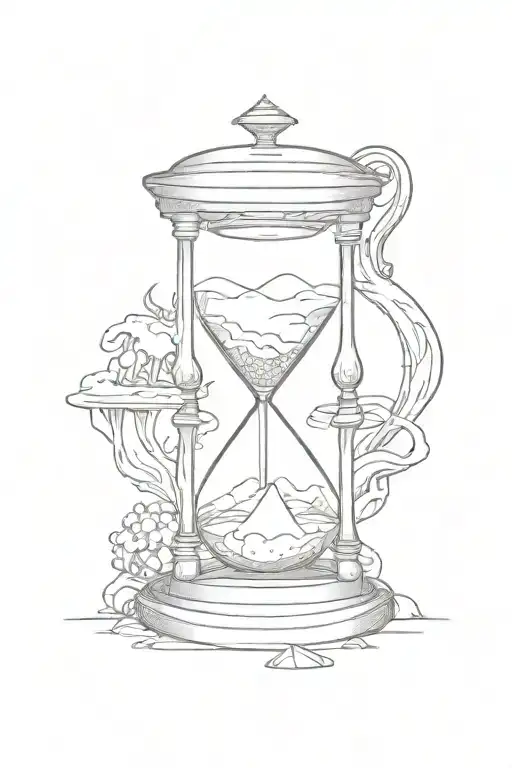 Hour glass for adventure time tattoo design idea