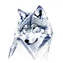 fierce wolf tattoo design idea