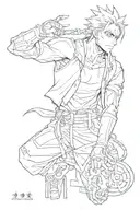 full metal alchemist mixed with jujutsu kaisen inspired tattoo tattoo design idea