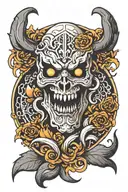 fear god tattoo design idea