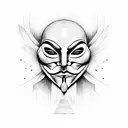 anonymous albanian tattoo design idea