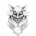 anonymous albanian tattoo design idea