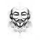anonymous albanian tattoo design idea