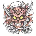 psycho tattoo design idea