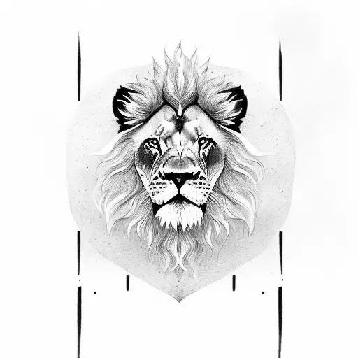Lion with the name "Sven"  tattoo design idea