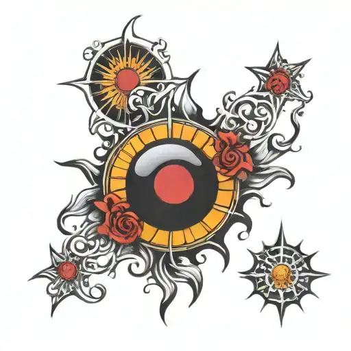 Darkside of the sun tattoo design idea