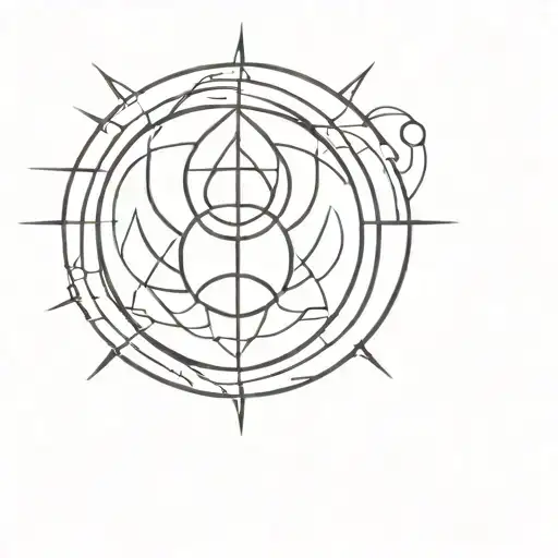 Darkside of the sun tattoo design idea