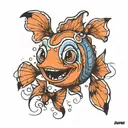 dori and nemo tattoo design idea
