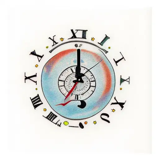 1978 1976 2009 2016 2022 in a clock tattoo design idea