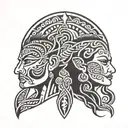 maori couple tattoo tattoo design idea