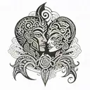 maori couple tattoo tattoo design idea