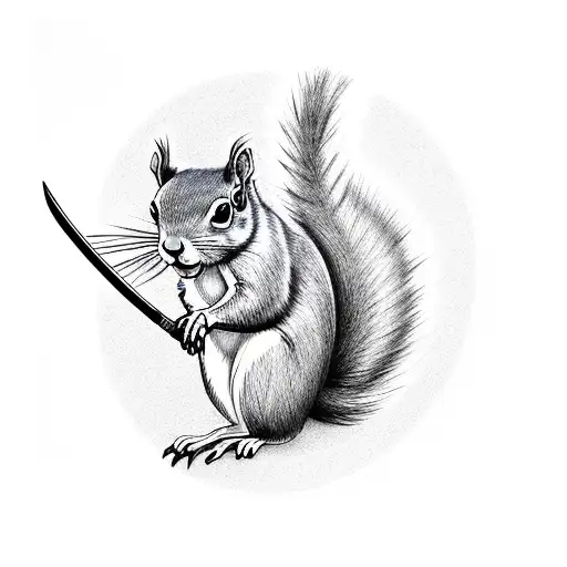 Squirrel Tattoo Design by 9tailedcub on DeviantArt