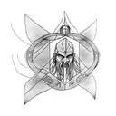 Libra kratos tattoo design idea
