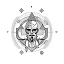 Libra kratos tattoo design idea