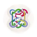 Medieval music notes intertwined with a baker's rolling pin tattoo design idea