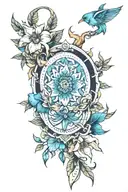 Mediterranean  tattoo design idea