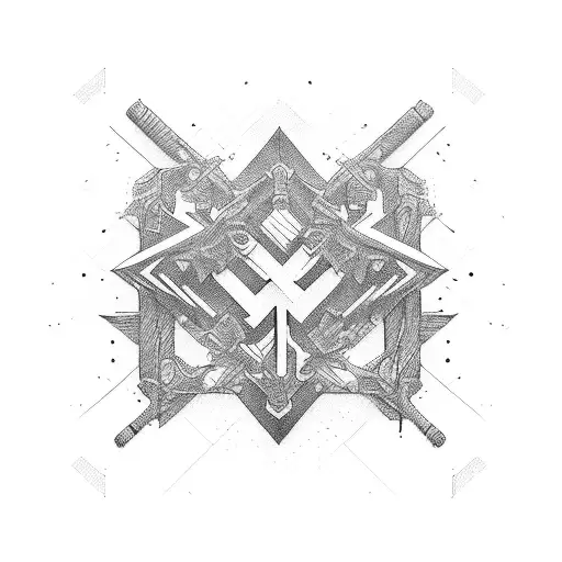 Combine the elements of crossfit and electronic music in a tattoo tattoo design idea