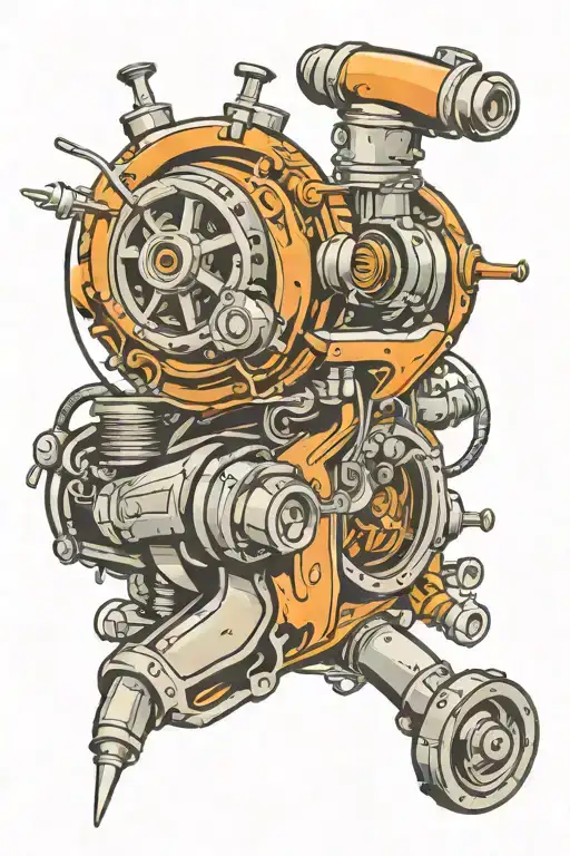 turbo tattoo design idea