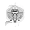 arabic egyptian  tattoo design idea