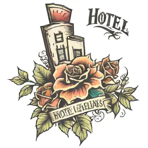 You can never leave lyric from "Hotel California"  tattoo design idea