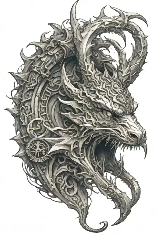 elden ring placidusax tattoo design idea