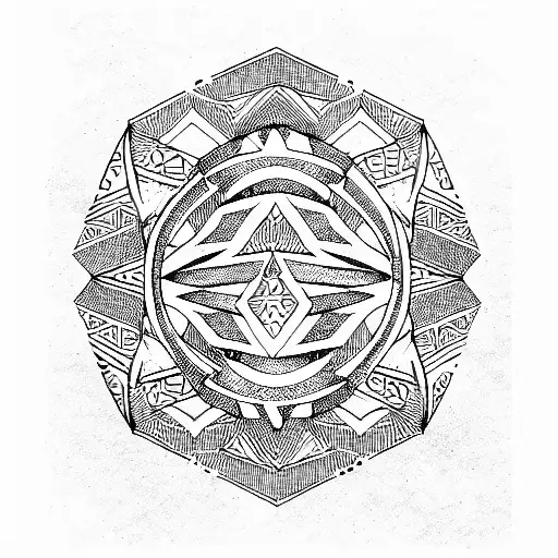 mexican art tattoo design idea