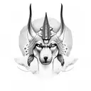 Anubis, hel, hades, pluto tattoo design idea