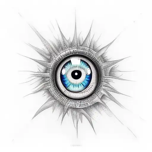 Evil Eye tattoo design idea