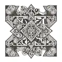 grace upon grace written vertically tattoo design idea