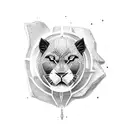 Jesus black panther tattoo design idea