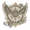 seal of archangel metatron tattoo design idea