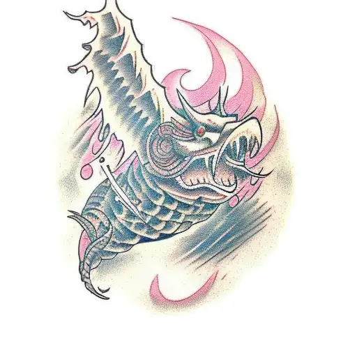 kaiju tattoo design idea