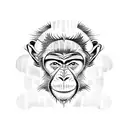 monkey tattoo design idea