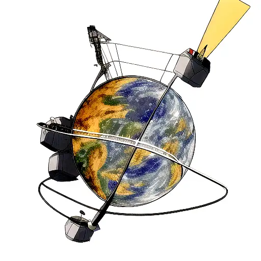 Voyager Satellite tattoo design idea