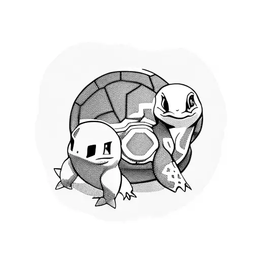 Squirtle Squad tattoo design idea